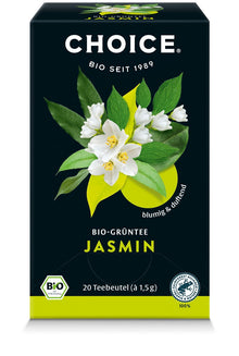Ceai verde bio Jasmin, 20 pliculete a 1.5g / 30.0g Choice®