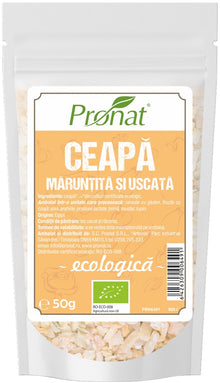 Ceapa bio maruntita si uscata, 50g Pronat