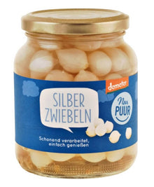 Ceapa perle bio si demeter in otet, 340 g Nur Puur