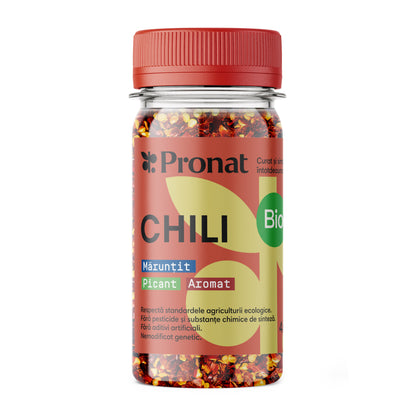 Chili maruntit bio, 45g Pronat