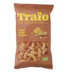 Pufuleti bio de porumb cu arahide, Erdnuss Flips, 75g Trafo