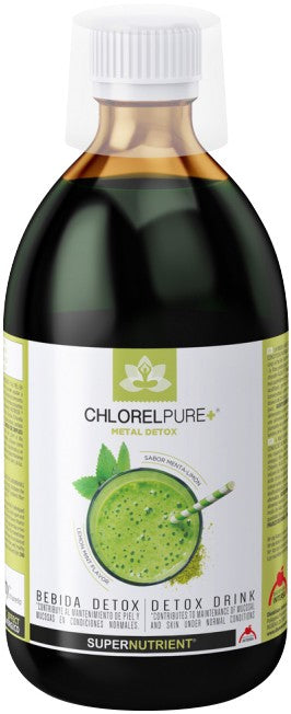 Chlorelpure + bautura detoxifianta cu aroma de menta si lamaie, 500ml Intersa Labs
