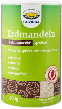 Chufas Faina bio din (migdale de pamant) prajite si macinate, 400g Govinda