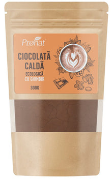 Ciocolata calda bio cu ghimbir 300g Pronat