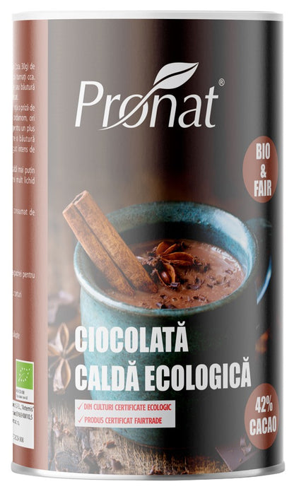 Ciocolata calda bio & fairtrade 800g Pronat