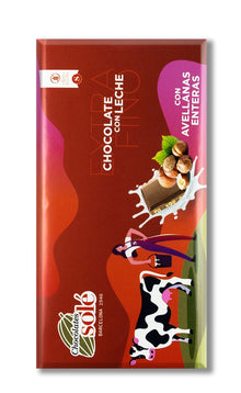 Ciocolata cu lapte si alune de padure 30% cacao, 150g Chocolates Sole