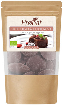 Ciocolata fondant bio cu sirop de agave 150g Pronat