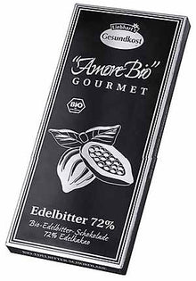 Ciocolata neagra, 72% cacao, 100g Liebhart's Amore Bio