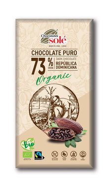 Ciocolata neagra bio 73% cacao 100g Chocolates Sole