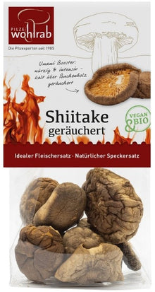 Ciuperci shiitake bio, afumate, 20g Pilze Wohlrab