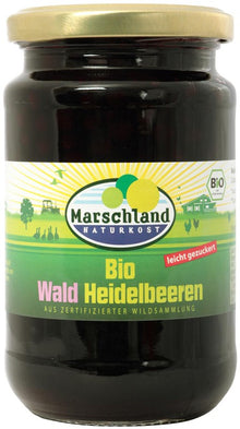 Compot bio de afine de padure, 340g / 125g Marschland Naturkost