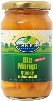 Compot bio de mango jumatati, 350g / 200g Marschland Naturkost