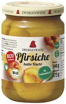Compot bio de piersici, 340g Zwergenwiese