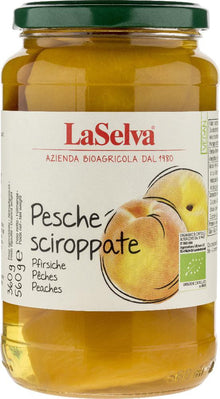 Compot de piersici bio si fairtrade, 560g LaSelva