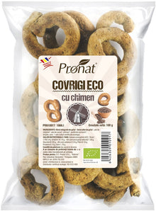 Covrigi bio cu chimen 100g Pronat