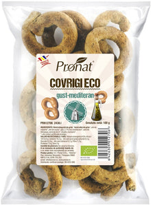 Covrigi bio gust mediteran 100g Pronat