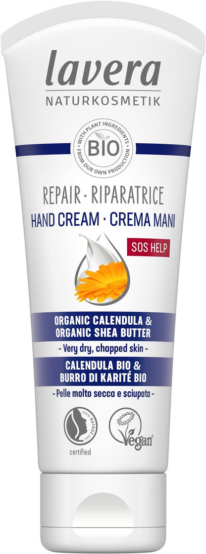 Crema bio de maini, reparatoare, 75ml Lavera