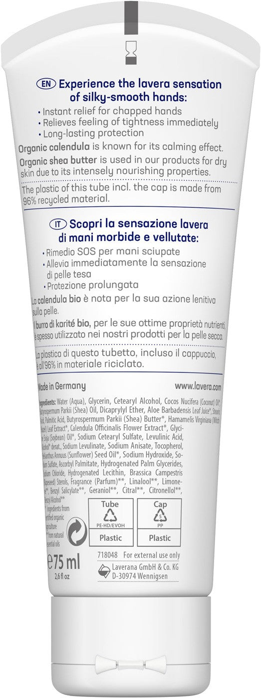 Crema bio de maini, reparatoare, 75ml Lavera