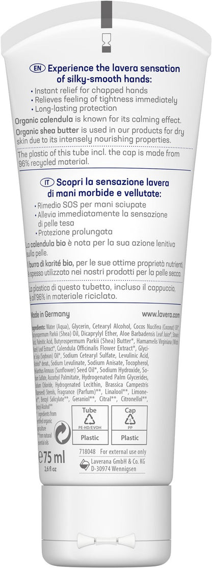 Crema bio de maini, reparatoare, 75ml Lavera