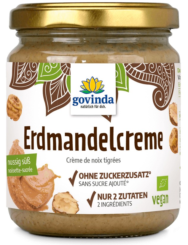 Crema bio din migdale de pamant, 250g Govinda