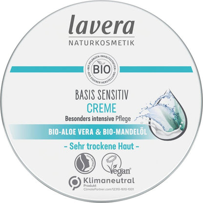 Crema bio pentru piele foarte uscata cu aloe vera si ulei de migdale, 150ml Lavera Naturkosmetik