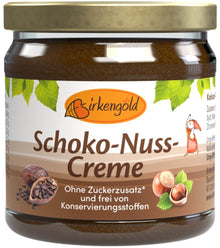 Crema de cacao si alune de padure, 170g Birkengold