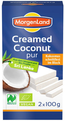 Crema de cocos bio solida, 100% cocos, 200g Morgenland