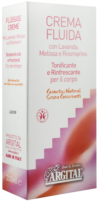 Crema de corp lichida cu lavanda si rozmarin, 200ml Argital