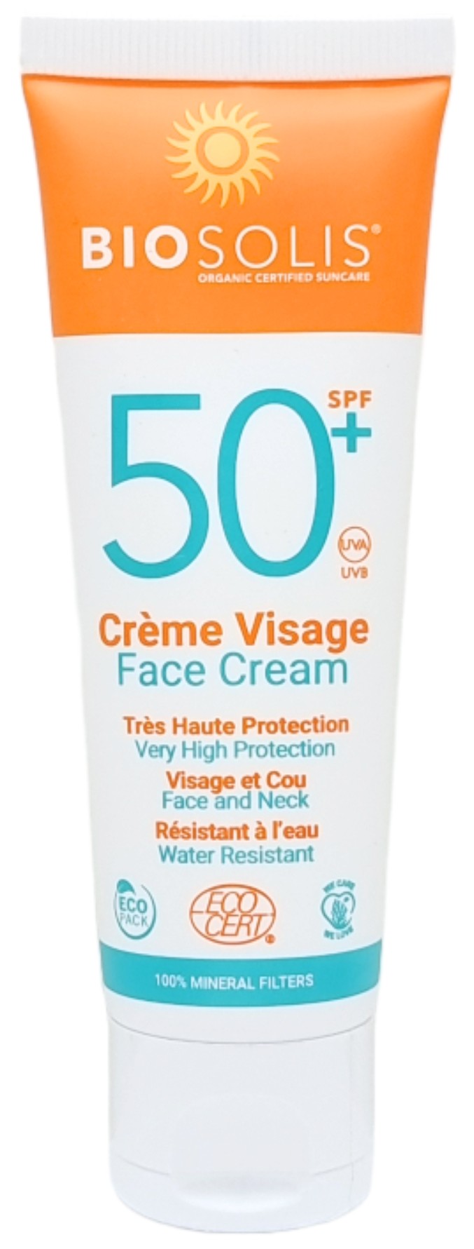 Crema de fata cu protectie solara SPF50+, 50ml Biosolis