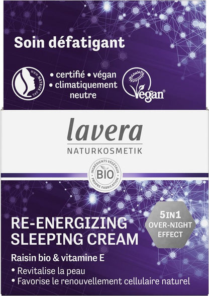 Crema de noapte re-energizanta 5 in 1, 50ml Lavera