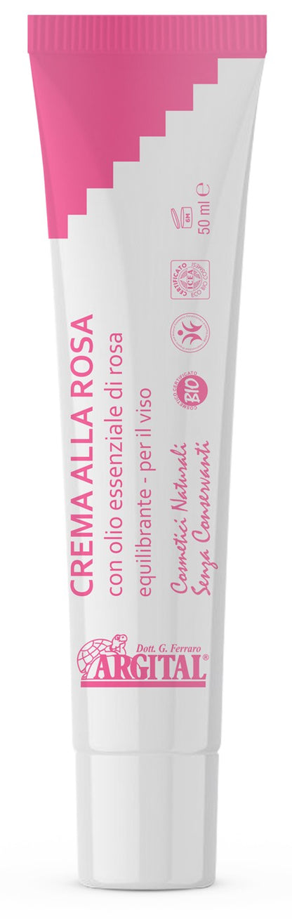 Crema pentru fata cu ulei de trandafiri, 50ml Argital