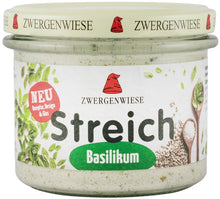 Crema tartinabila bio vegetala cu busuioc, 180g Zwergenwiese