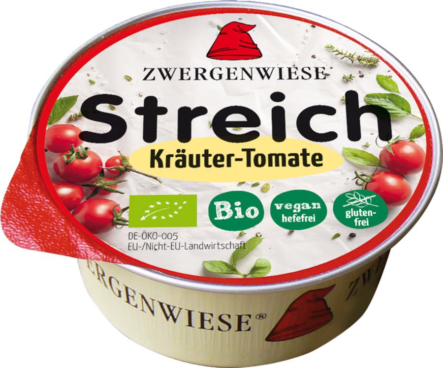 Crema tartinabila bio vegetala cu rosii si verdeturi 50g Zwergenwiese