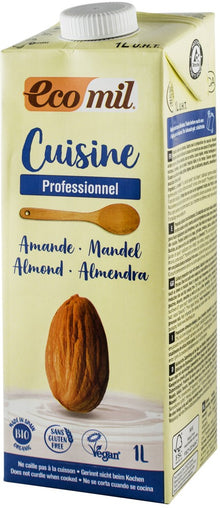 Crema vegetala bio din migdale, pentru gatit, 1000ml Ecomil Cuisine