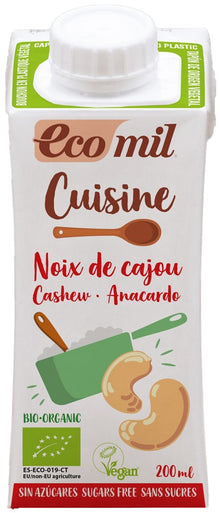 Crema vegetala bio pentru gatit din caju, 200ml Ecomil Cuisine