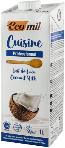 Crema vegetala bio pentru gatit pe baza de cocos, 1000ml Ecomil Cuisine