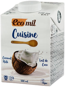 Crema vegetala bio pentru gatit pe baza de cocos, 500ml Ecomil Cuisine