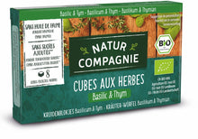 Cuburi bio cu verdeturi, busuioc si cimbru, 8 cuburi Natur Compagnie