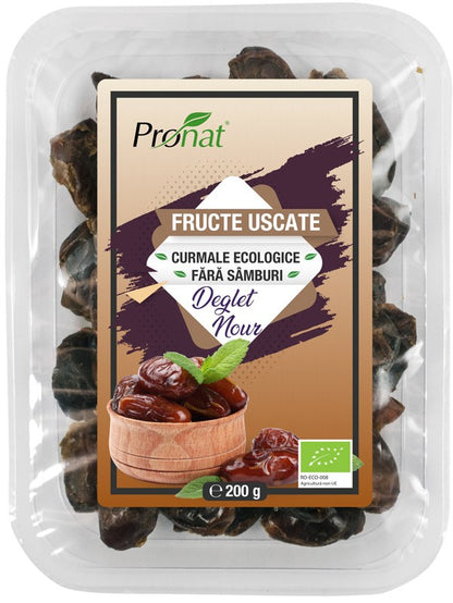 Curmale bio fara samburi, 200g Pronat