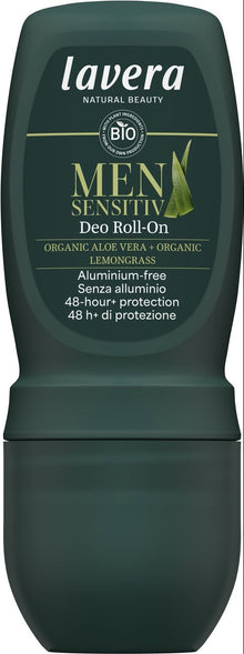 Deo roll-on bio cu aloe vera si lemongras, Men Sensitiv, 50ml Lavera