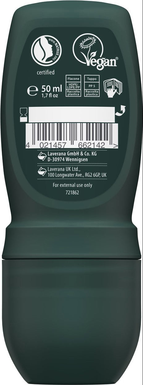 Deo roll-on bio cu aloe vera si lemongras, Men Sensitiv, 50ml Lavera
