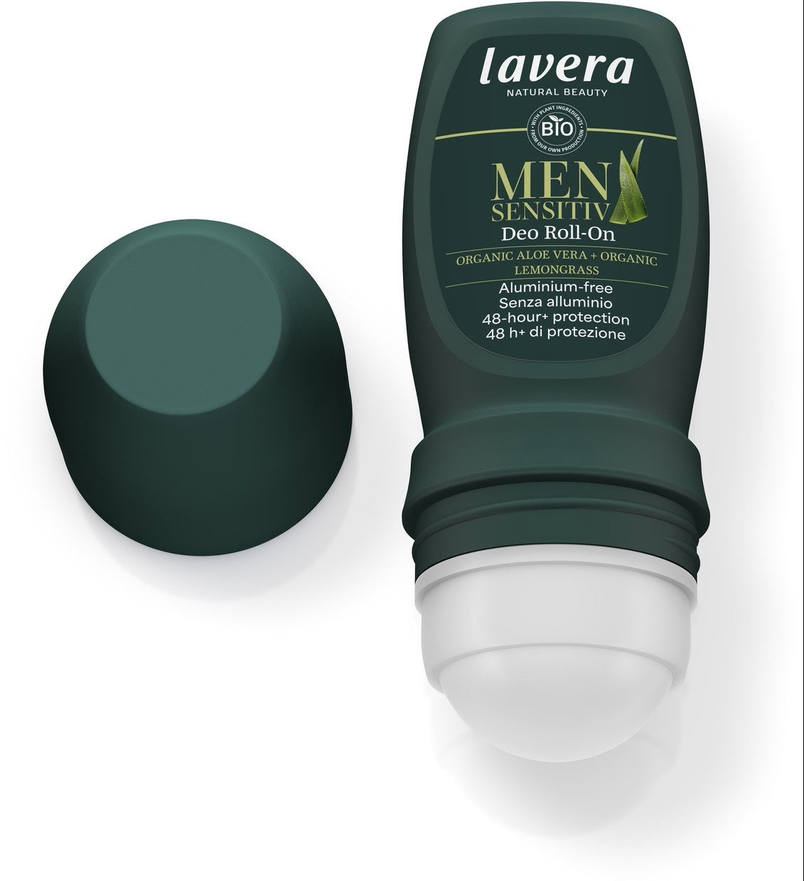 Deo roll-on bio cu aloe vera si lemongras, Men Sensitiv, 50ml Lavera