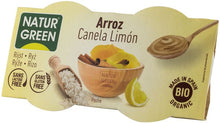 Desert bio cu orez, scortisoara si lamaie, 2x125g Natur Green