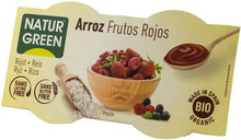 Desert bio cu orez si fructe rosii, 2x125g Natur Green