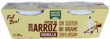 Desert bio de orez cu vanilie, 2x125g Natur Green