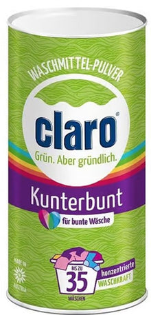 Detergent pulbere ecologica pentru haine colorate, 1kg Claro