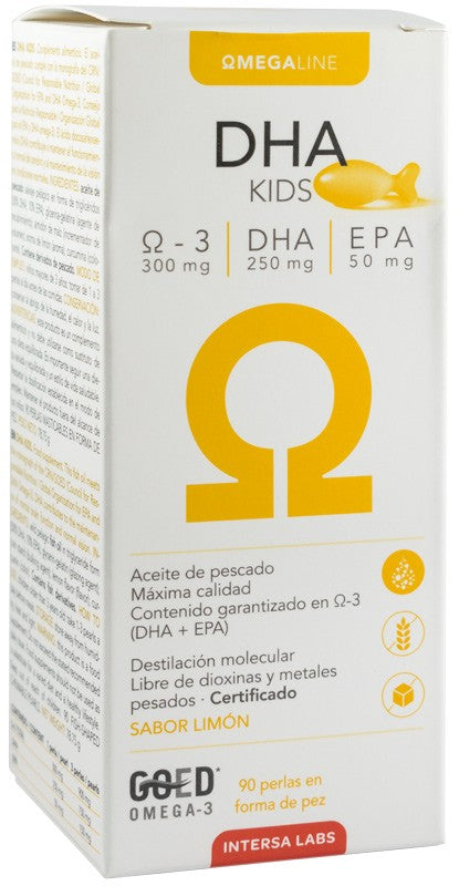 DHA pentru copii, 90 capsule masticabile, 78,75g Intersa Labs