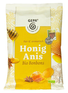 Dropsuri bio cu miere si anason, 100g Gepa