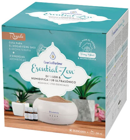 Esential-Zen Difuzor de arome si umidificator cu ultrasunete + 3 uleiuri esentiale Esentialaroms