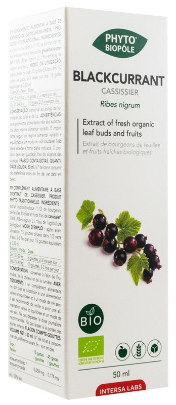 Extract bio de coacaz negru, 50ml Phyto-Biopôle